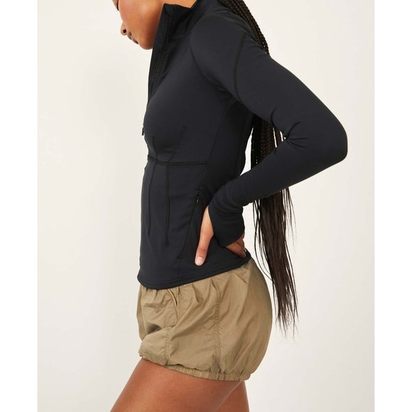 NWT FP Movement Run The Course Half Zip Layer / Black - Picture 2 of 5